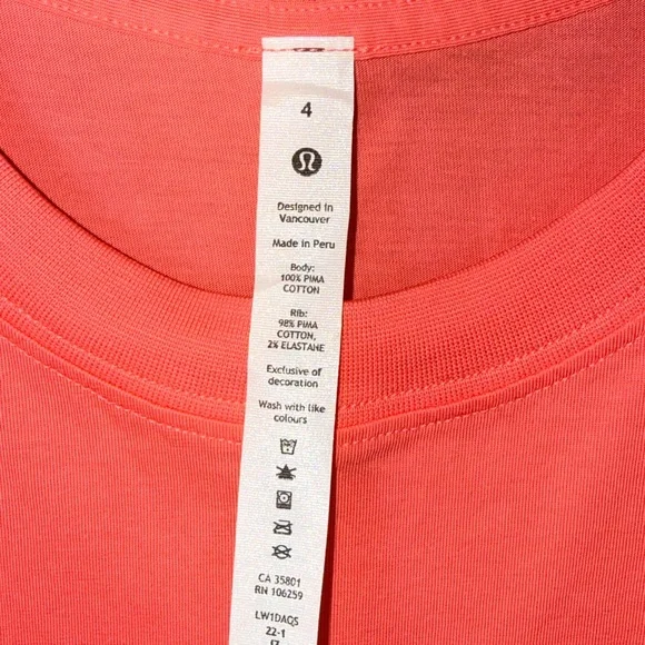 NWT Lululemon All Yours Tank Size 4 Raspberry Cream - Picture 2 of 4